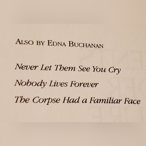 Autographed book by Edna Buchanan, Contents Under Pressure, Hardback. - Picture 7 of 7